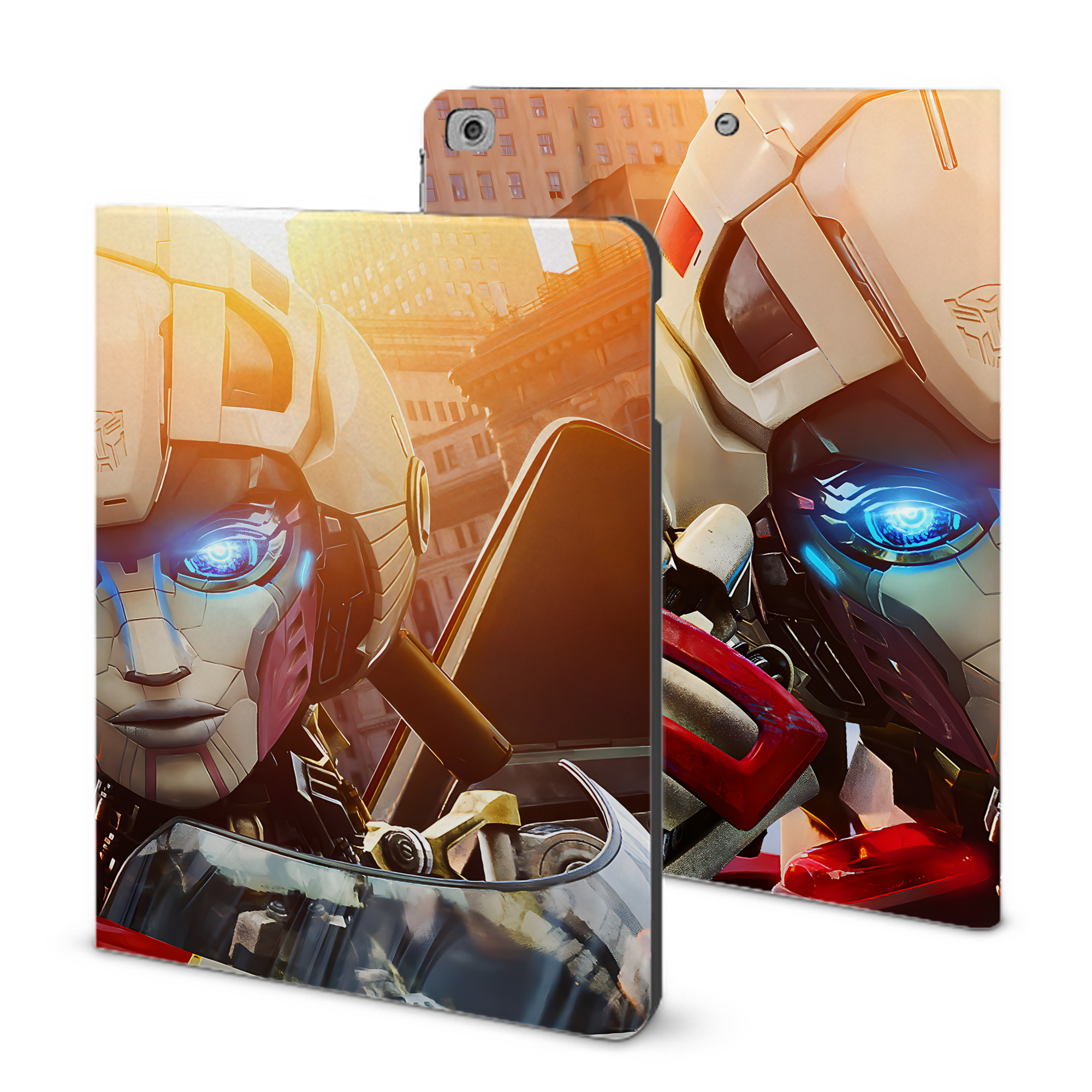 （画像用） Transformers トランスフォーマー IPad ケース ブック型 PUレザー TPU 耐衝撃 軽量 薄型 ペン収納なし 全面保護 IPad 各モデル対応